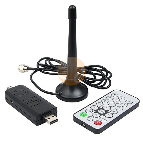 TV Stick USB 2.0 ATSC and NTSC TV Tuner, Black