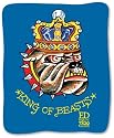 Ed Hardy Bulldog Fleece Decke 150x200 cm - Blau