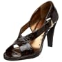 Rampage Women's Marnie Open Toe Pump,Brown Croco,8.5 M US
