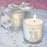 25th Anniversary candle favors