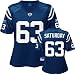 Jeff Saturday Blue Reebok Replica Indianapolis Colts Women's Jersey - Large