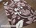 Kitchen & Housewares : Damask Brown Cream Large Modern Rug 120cmx170cm