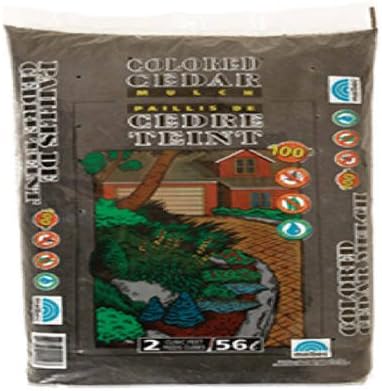 AMERISCAPE 55557 Cedar Mulch, 2 Cubic Feet, Black