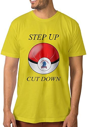 SAXON13 Man's Knights - Step Up Cut Down Unique T Shirt Yellow Size XL