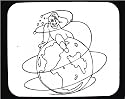 Decorated Mouse Pad with man, "black and white", humor, dizzy, Earth, top, spinning, globe, sitting, geography, world, spherical, planet, joke, orb