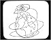 Decorated Mouse Pad with man, 