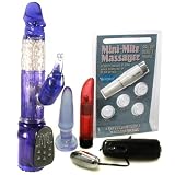 Doc Johnson i Vibe Rabbit Grape Vibrator Adult Anal Sex Toy Kit