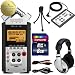 Zoom H4n Portable Digital Recorder Package with 8GB SD, Samson HP10 Headphones, Zoom RC4 Remote Control and Cables