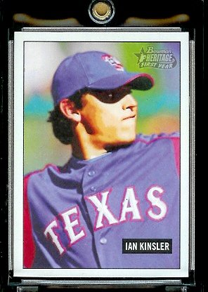 2005 Bowman Heritage # 240 Ian Kinsler Rookie Texas Rangers Baseball Card