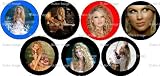 Set of 7 Taylor Swift Pinback Buttons Pins