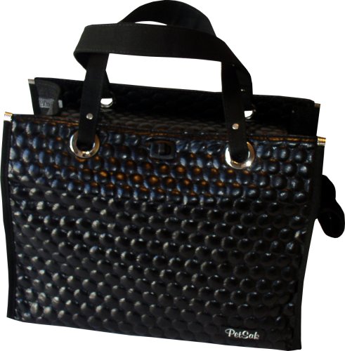 PuchiBag PetSak Tote Bag - Black Bubbles