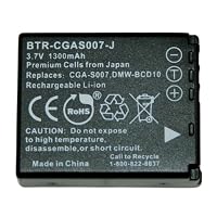 Panasonic Lumix DMC-TZ4, DMC-TZ5 - Replacement Battery (Premium Japanese Cells, 1300 mAh, 5-YR Warranty) (by Wasabi PowerÂ®)