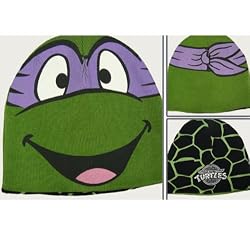 TMNT Teenage Mutant Ninja Turtles Donatello Reversible Knit Hat Beanie