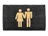 Produkt-Bild: PT HOME HM0148BK Fu&szlig;matte Man Woman schwarz