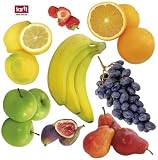 Posters: Cuisine Poster-Sticker Wall-Tattoo - Colourful Fruit Mix (17 x 15 inches)