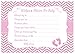 Pink Baby Feet Wishes and Advice for Baby Cards - Girl Baby Shower Activity/Game (50 Count)