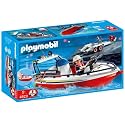 Playmobil - 4823 - Figurine - Bateau de Pompier