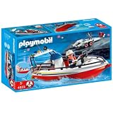 from Playmobil Playmobil - 4823 Fire Boat with Trailer (Model 4823)