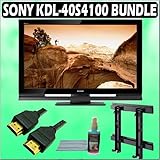 Sony Bravia S-Series KDL-40S4100 40-inch 1080P LCD HDTV and Accessory Outfit Outfit With Wall Mount 