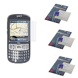 Durable Clear Reusable LCD Screen Protector -3 Packs for Sprint Palm Treo 800w Smartphone