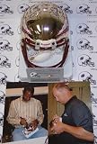 Charlie Ward/Chris Weinke Autographed/Hand Signed Florida State Seminoles Chrome Mini Helmet