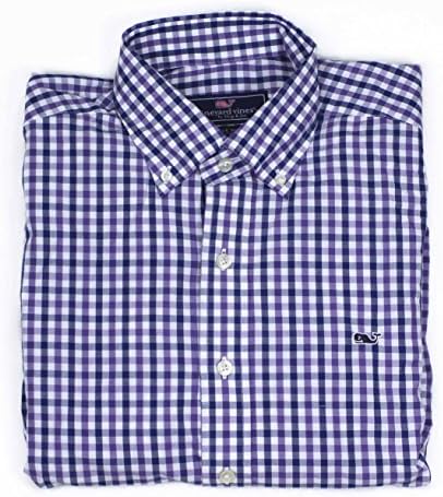 Vineyard Vines Mens Whale Shirt Brooklyn Gingham Imperial Button Down