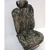 CUSTOM Smart Car ForTwo Seat Covers - FRONT : High Back Buckets (2008-2009) - Real Tree Camo Hardwoods Green