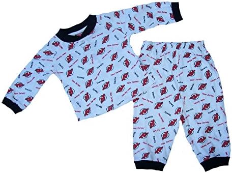 New Jersey Devils Infant Size 12 Months NHL Authentic Pajamas Shirt & Pants Set