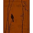 Birds at Rest Vermilion Wall Decor - 16x20"