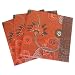 One Pack Velvet Paisley Luncheon Napkins, Red