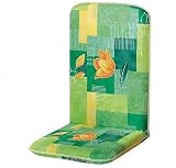 Auflage Hollywoodschaukel 180x50x12cm Blume orange