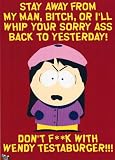 SOUTH PARK Print Wendy Testaburger HANDS OFF POSTER - 24
