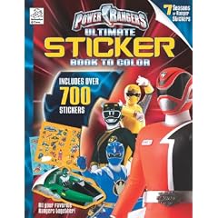 Power Rangers Ultimate Sticker Book To Color