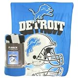 Detroit Lions Reflecting Helmet Lightweight Fleece Blanket (Measures 50" x 60")