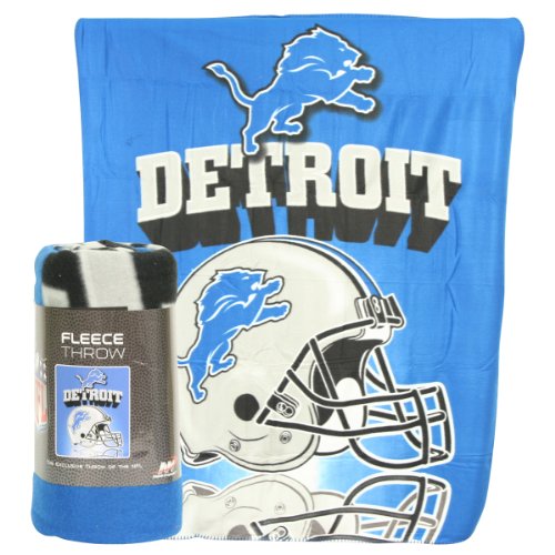 Detroit Lions Reflecting Helmet Lightweight Fleece Blanket (Measures 50" x 60") at Amazon.com