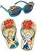 Disney Store Anna and Elsa Flip Flop Sandals and Sunglasses Set, Size Girls 1...