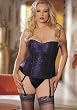 Plus Size Crepe And Sparkle Net Corset