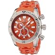 Invicta Men`s 0139 Sea Spider Collection Chronograph Orange Polyurethane Watch