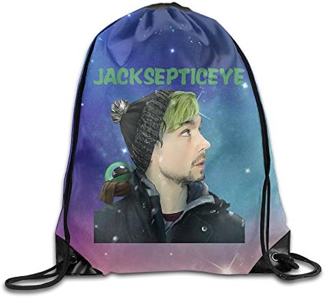 Monsieur Cai Youtube Jacksepticeye Unisex Drawstring Shoulder Bag With Strengthened Grommet