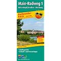 Radwanderkarte Main-Radweg 1 Ochsenkopf /Creussen - W�rzburg: Mit Ausflugszielen, Einkehr- & Freizeittipps, wetterfest, reissfest, abwischbar, GPS-genau. 1:50000