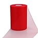 vLoveLife Red 6 Inch x 100 Yards Tulle Roll Spool Fabric Table Runner Chair Sash Bow Tutu Skirt Sewing Crafting Fabric Wedding Party Gift Ribbon