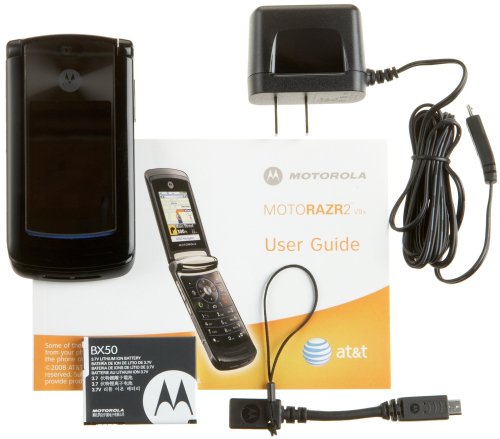 Motorola RAZR2 V9x Phone, Black (AT&T)