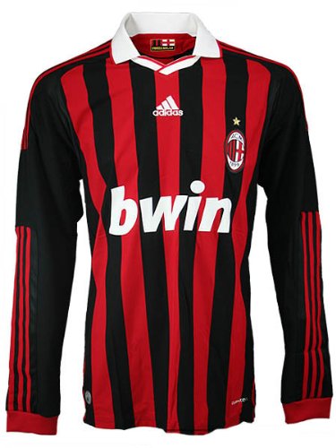 adidas AC Milan Long Sleeve Home Jersey 09/10