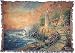 Thomas Kinkade Light of Peace Lighthouse Throw Blanket Afghan Coverlet New Gift