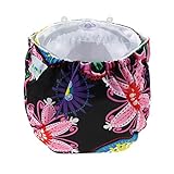 Happy Cherry　ベビー用品　子供　おむつ　布おむつ　おむつカバー　サイズ調節可　可愛い　柔らか　洗濯可能　アニマル風　花柄