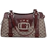 Gigi Chantal Brown Purse w/ Alligator Design