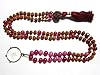 Heart Chakra Mala- Om Pink Jade Prayer Beads Rudraksha Yoga Spiritual Necklace