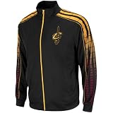 NBA adidas Cleveland Cavaliers Black Vibe Full Zip Track Jacket (Medium)