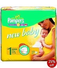 Pampers New baby nappies - Newborn - 27pk