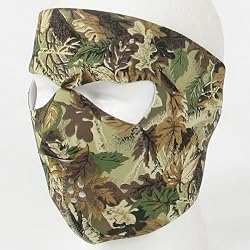 CAMOUFLAGE, NEOPRENE WINTER FULL FACE MASK w NOSE MOUTH VENTS